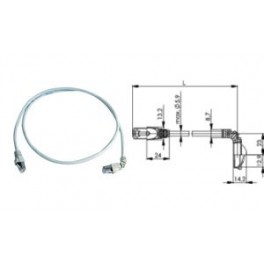 CABLE RESEAU ETHERNET MOULE BLINDE CAT.6 5M